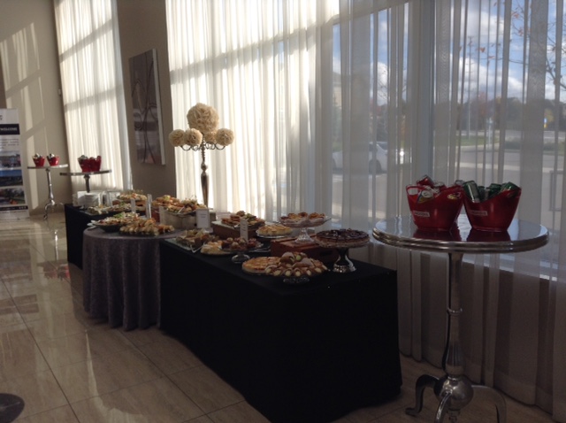 Corporate Event Buffet Setup at Millennium Gardens