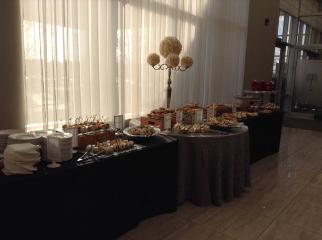 Corporate Event Buffet Setup at Millennium Gardens