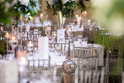 greenery modern table setting for wedding