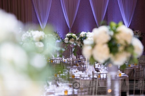 White Floral Centrepieces Wedding