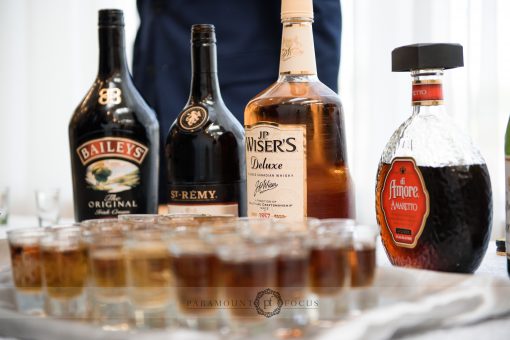 Selection of high end alcohol, wedding and special events