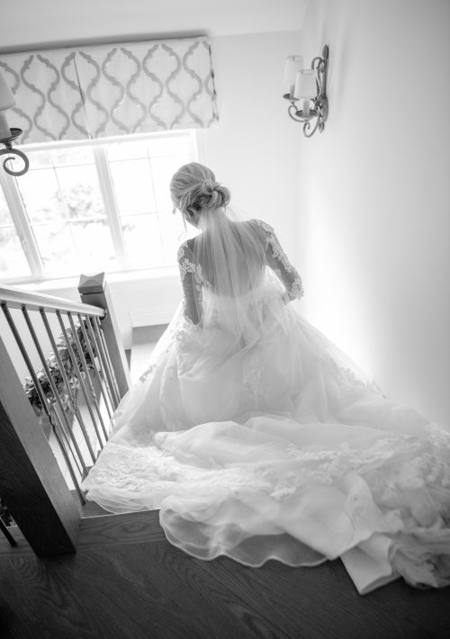 wedding photo of bride at Millennium Gardens