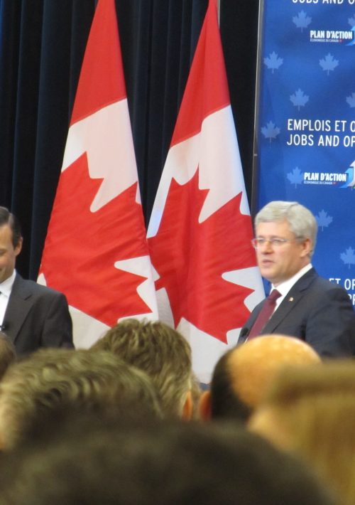 Prime Minister Stephen Harper Corporate Event at Millennium Gardens