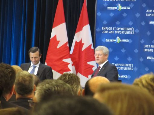 Prime Minister Stephen Harper Corporate Event at Millennium Gardens